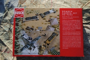 Busch HO 9606  BOMBEN KARREN-SET LUFTWAFFE